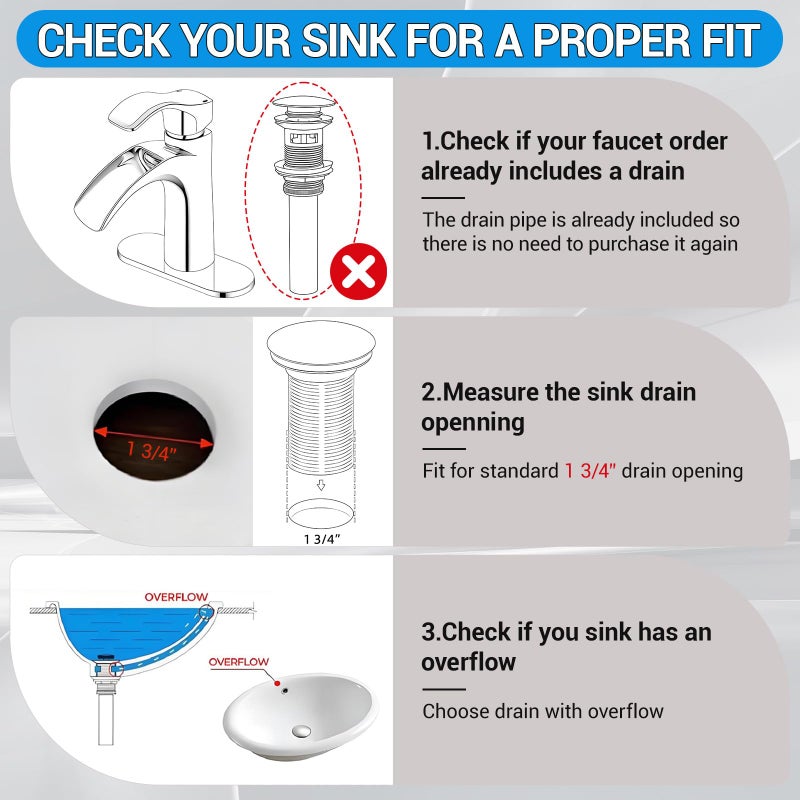 Yodel Faucet Bathroom Sink Drain with Overflow - Big Cap for Standard 1 3/4" Drain Opening - Pop Up Drain,Oil Rubbed Bronze - Image 2